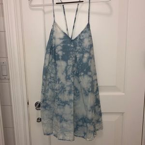 Tie dye denim dress